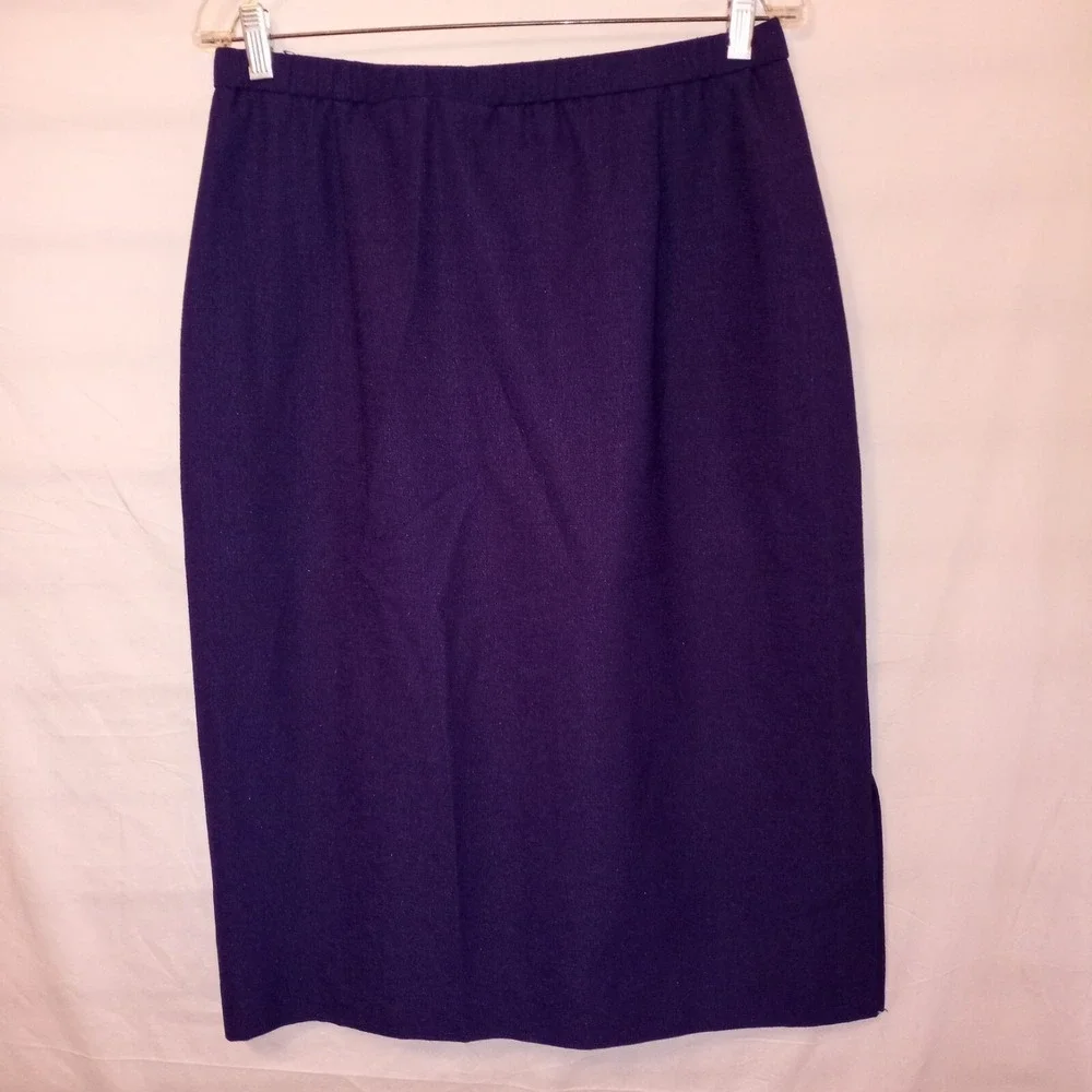 Draper's‎ & Damon's Skirt Set Size 14 Purple 3 Piece Longsleeve Shortsleeve F2